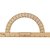 Transferidor de Madeira (professor) 180° 40CM - Imagem 2