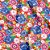 TNT Estampado 1,40M 40G Chita Vermelho - Rolo de 25 Metros - Imagem 1