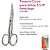 Tesoura Higiene Pessoal Curva para UNHAS 3 5/8 INOX - Imagem 4