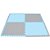 Tatame PLAY MAT EVA Cinza e Azul Pastel 10MM - Pacote com 4 Peças - Imagem 1