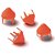 Spike Customeasy Refil Cônico Laranja Fluor - Pacote com 75 Unidades - Imagem 2