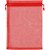 Saco de Organza Vermelho 14X20CM PCT com 10 - Imagem 1