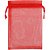 Saco de Organza Vermelho 10X15CM PCT com 10 - Imagem 2