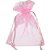 Saco de Organza Rosa 08X10CM Pacote com 10 - Imagem 1