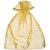 Saco de Organza Ouro 8X10CM - Pacote com 10 - Imagem 1