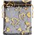 Saco de Organza Estampado Preto 08X10CM PCT com 10 - Imagem 2