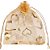 Saco de Organza Estampado Dourado 08X10CM PCT com 10 - Imagem 2