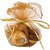 Saco de Organza Dourado Redondo 28X28CM PCT com 05 - Imagem 1