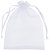 Saco de Organza Branco 10X15CM PCT com 10 - Imagem 2