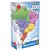 QUEBRA-CABEÇA Cartonado Mapa do Brasil - 200 Peças - Imagem 1