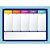 Quadro Branco Moldura Madeira Planner ARCO-IRIS Azul 40X30CM PCT com 02 - Imagem 2