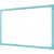 Quadro Branco Moldura Madeira 060X040CM UV MDF SOFT Azul PCT com 02 - Imagem 1