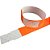 Pulseira de Identificação Laranja Fluor TYVEK com Lacre Adesivo - Pacote com 50 - Imagem 2