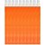 Pulseira de Identificação Laranja Fluor TYVEK com Lacre Adesivo - Pacote com 50 - Imagem 3