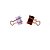 Prendedor de Papel Binder 25MM BCO/ROSE GOLD com 6 - Imagem 3