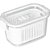 Pote Acrílico Hermetico SLIM 630ML Branco - Imagem 2
