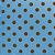 Placa de EVA Estampado 60X40CM Poá AZUL/MARROM 2MM - Pacote com 5 - Imagem 2