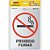 Placa de Sinalização Probido Fumar 14CMX19CM BLCOM 02 - Imagem 2