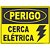 Placa de Sinalização Perigo Cerca Elétrica 15X20CM PCT com 05 - Imagem 2