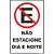 Placa de Sinalização Não Estacione DIA/NOITE 20X30CM Pacote com 5 Unidades - Imagem 2