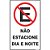 Placa de Sinalização "não Estacione DIA/NOITE" 16X25CM - Pacote com 5 Unidades - Imagem 2