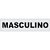 Placa de Sinalização Masculino 24X6CM PCT com 03 - Imagem 2