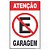 Placa de Sinalização Cuidado Garagem 20X30CM - Pacote com 5 Unidades - Imagem 1