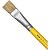 Pincel Artesanal Chato 815 N°20 Amarelo com Cerdas Naturais - Imagem 2