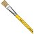 Pincel Artesanal Chato 815 N°14 Amarelo - Imagem 2