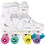 Patins Branco Color 4RODAS N34-37 - Imagem 2