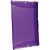 Pasta ABA Elástica Plástica Ofício Roxa Delloline - Pacote com 10 - Imagem 2