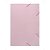 Pasta ABA Elástica Papel Ofício Rosa Pastel PCT com 20 - Imagem 1