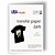 Papel Transfer INKJET DARK Blue Line 195G PCT com 05 - Imagem 2