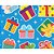 Papel Presente Bobina Couchê 60CM MOD. 429 Presentes em Festas - 100 Metro - Imagem 1