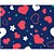 Papel Presente Bobina Couchê 60CM MOD376 Corações - 100 Metros - Imagem 2