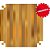Papel Presente Bobina Couchê 60CM MOD. 271 Listrado Ouro Bobina 100MTS - Imagem 1