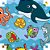 Papel Presente Bobina Couchê 60CM MOD254 MAR - 100 Metros - Imagem 2