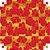 Papel Presente Bobina Couchê 40CM - Corações VERMELHO/OURO - 100 Metros - Imagem 2