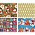 Papel de Presente 50X60CM Couchê Linha Diamante Natal 4 Modelos Pacote com 40 - Imagem 1