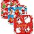 Papel de Presente 50X60CM Couchê Linha Diamante Natal 4 Modelos Pacote com 40 - Imagem 2