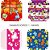 Papel Presente 50X60CM Couchê Linha Diamante Infantil 4 MOD Pacote com 40 - Imagem 1