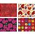 Papel de Presente 50X60 CM Couchê Linha Diamante Feminino - Pacote com 40 (4 Modelos) - Imagem 1