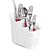 Organizador Rattan Multiuso Branco 16X11X17,8 CM - Imagem 1