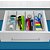 Organizador de Potes Retangulares 24X8X5,5CM Caixa com 04 - Imagem 3