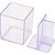 Organizador de Escritório Modular com 03 Divisórias Cristal - Imagem 3