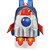 Mochila Infantil UP4YOU Foguete Grande - Imagem 2