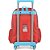 Mochila Infantil com Rodinhas Mônica Grande Vermelha - Imagem 4
