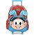 Mochila Infantil com Rodinhas Mônica Grande Vermelha - Imagem 1
