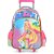 Mochila Infantil com Rodinhas Barbie Grande Vermelha - Imagem 1