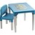 Mesinha e Cadeira Dinossauro Azul para Crianças - Imagem 1